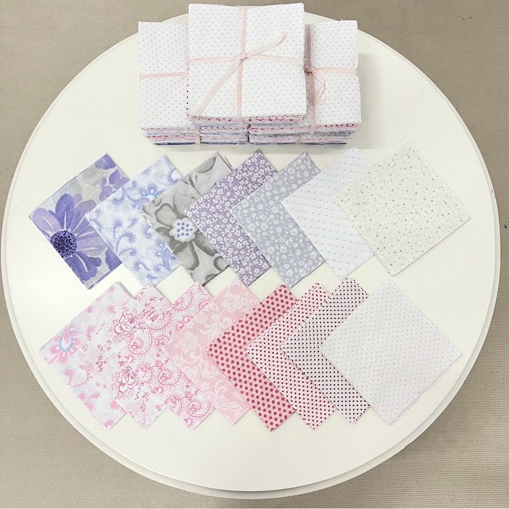 150 pcs Cottage Corsage pre cut charm pack 5" squares 100% cotton fabric quilt